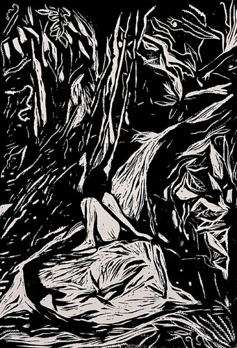 Into the woods IX de Luciana Napchan, Pintura a la venta en Singulart