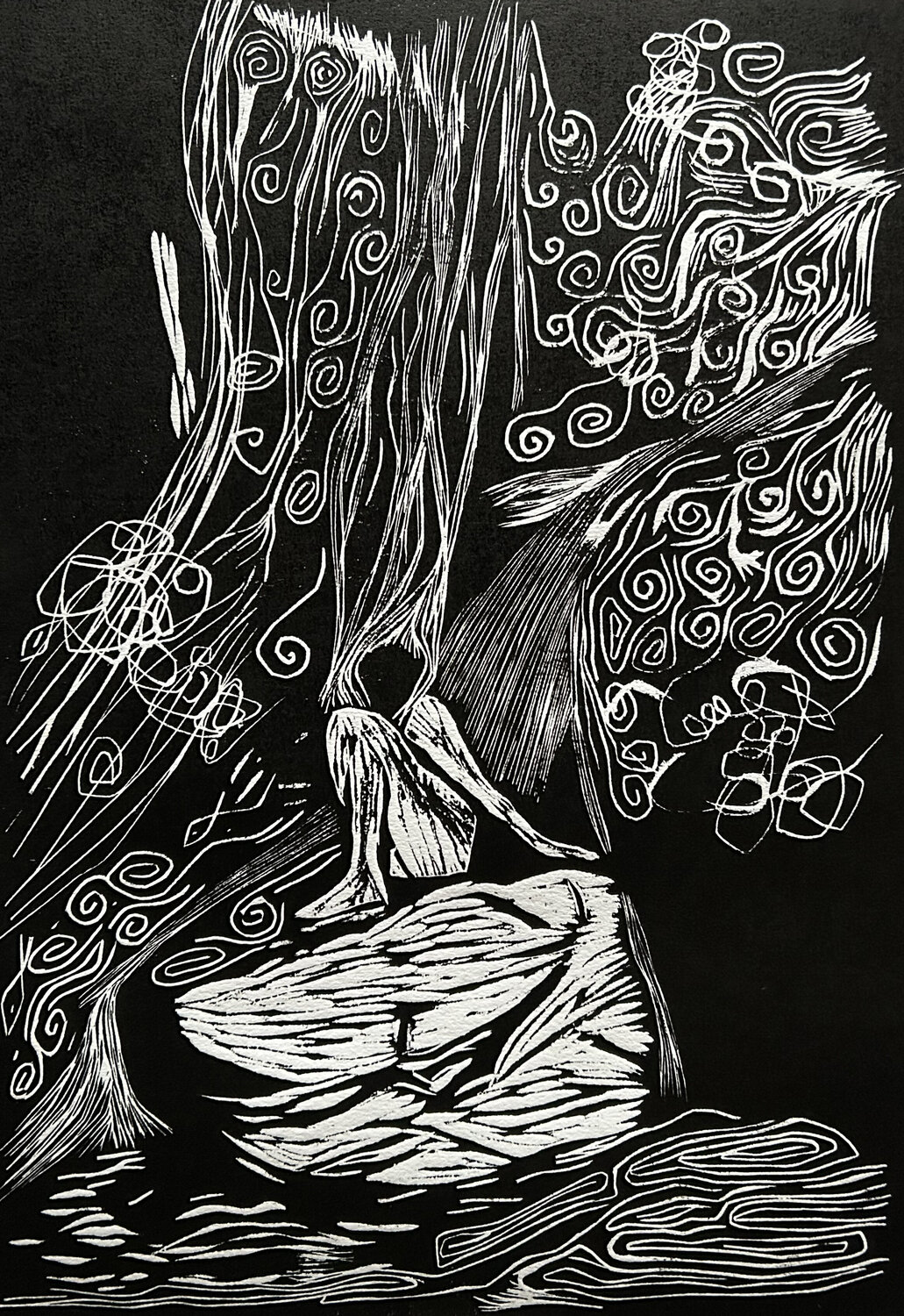 Into the woods IV Luciana Napchan Originalgemälde zu verkaufen