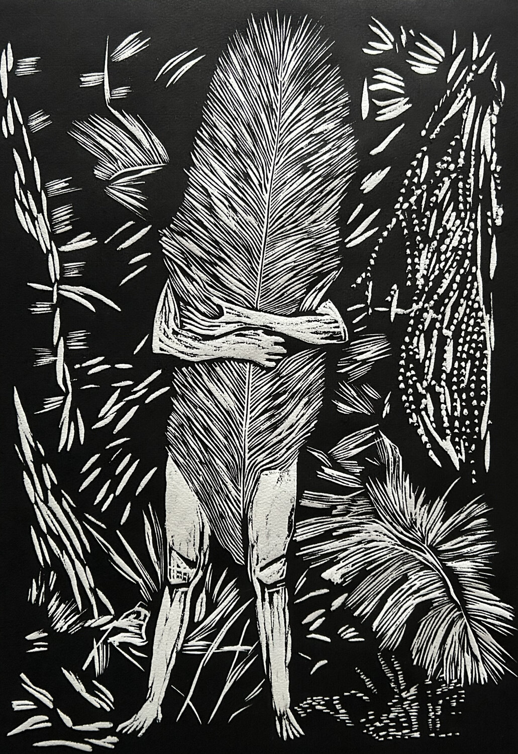 Into the woods VI Luciana Napchan Originalgemälde zu verkaufen