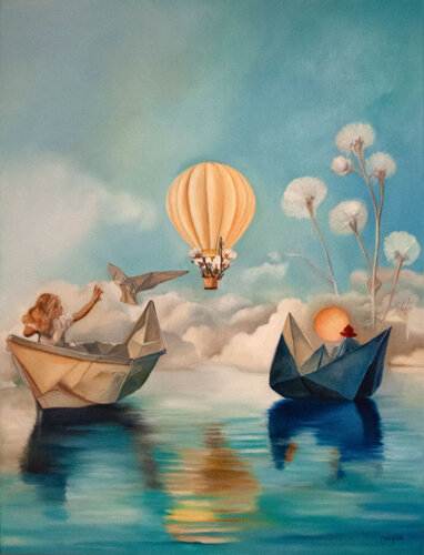 Donde flotan los sueños by María Ignacia Muñoz Merino, Painting for Sale on Singulart