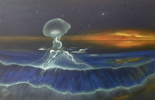 leuchtende Symphonie by Ramona Scheifler, Painting for Sale on Singulart