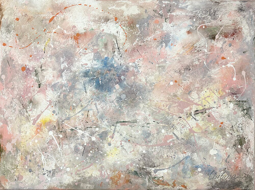 Pink Glasses by Julia Liubina, 絵画 for Sale on Singulart