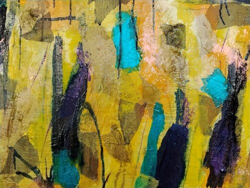 You can't kill hope, yellow van Rivka Karasik, Schilderij te koop op Singulart