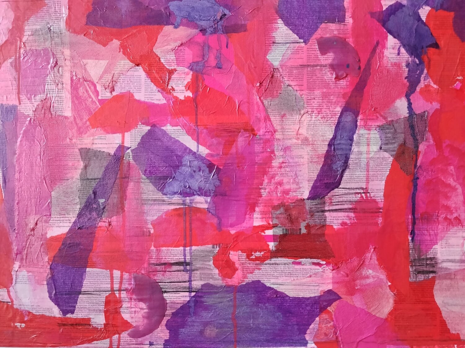 You still can't kill hope, pink Rivka Karasik Peinture originale à vendre
