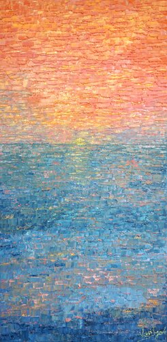 Twilight Calm. Sunset by Galina Vasiljeva, Painting for Sale on Singulart