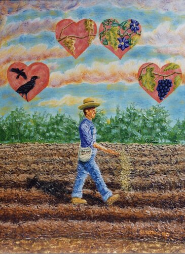 The Sower and the Seed by Stephen Vattimo, Painting for Sale on Singulart