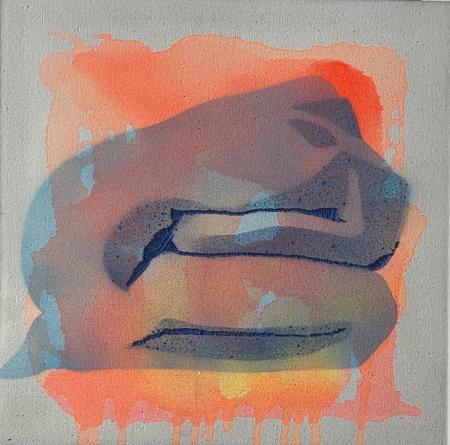 Encogerse Maria Castro Zuzuarregui Original painting for sale