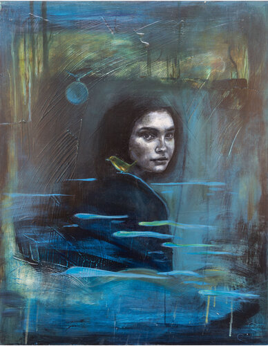 La baignade III van Sandra Quintin, Schilderij te koop op Singulart