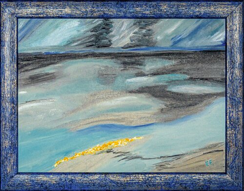 Silent Gold (Oro silenzioso) par Elena Fontanesi, Peinture en vente sur Singulart