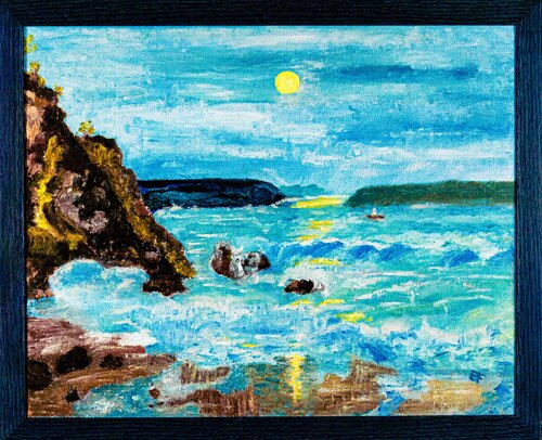 Sea and Reflections (Mare e riflessi) by Elena Fontanesi, 絵画 for Sale on Singulart