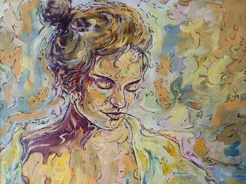 Flora Maiden by Immanuel Ola, Painting for Sale on Singulart