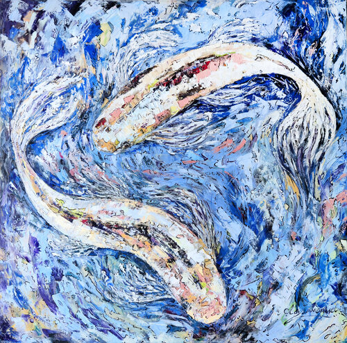 Ripples and Rhythm by Immanuel Ola, Painting for Sale on Singulart