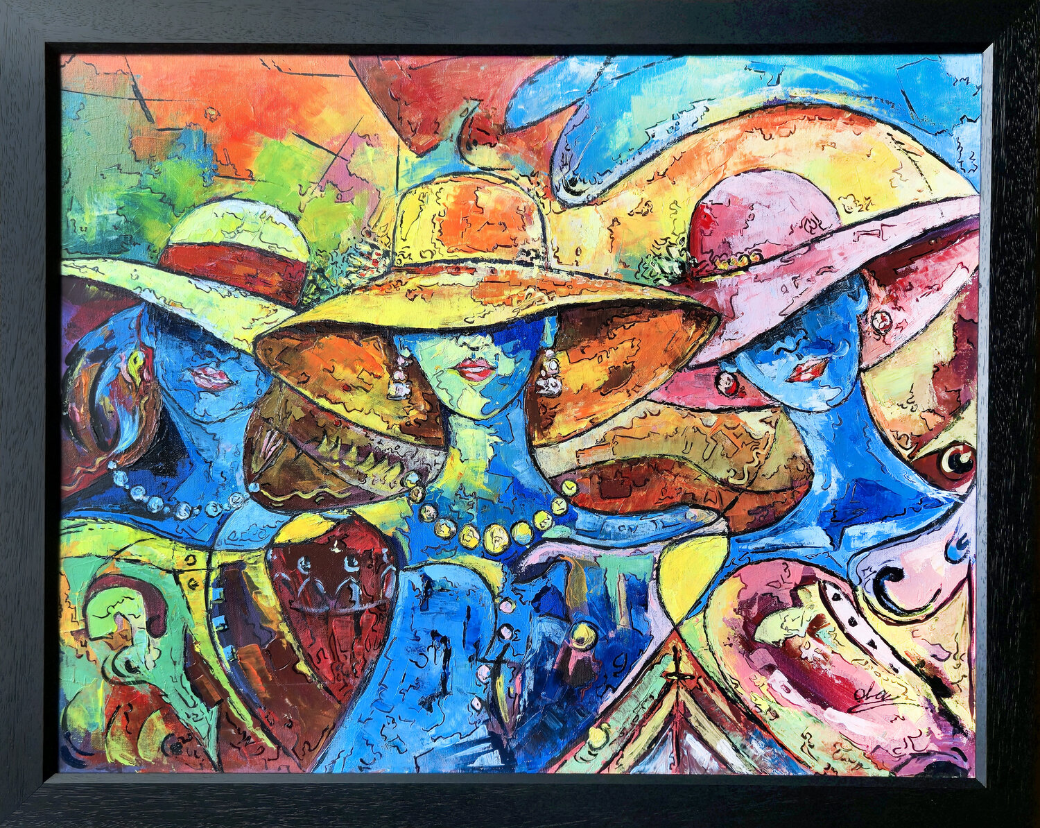 Glamour and Power Immanuel Ola Original painting for sale