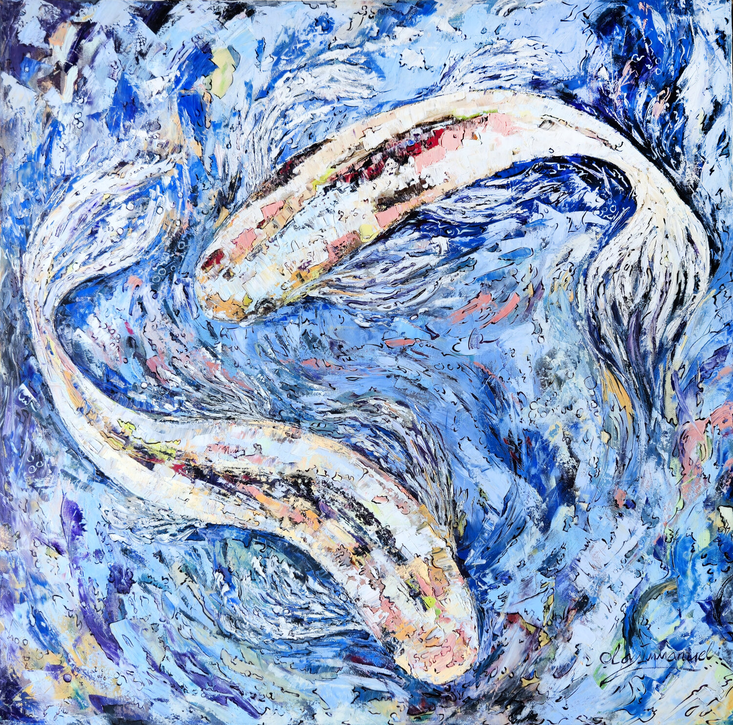 Ripples and Rhythm Immanuel Ola Original painting for sale