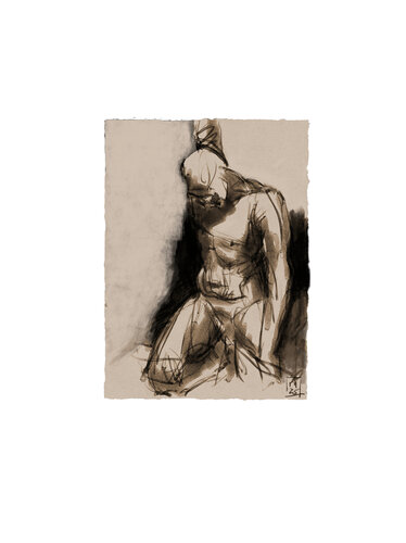 Auf Knien by Reinhard Harz, Digital for Sale on Singulart