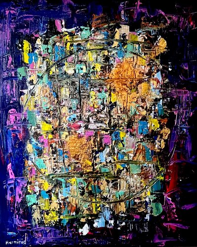 Cosmos Fragmenté par Herminio Carvalho, Peinture en vente sur Singulart