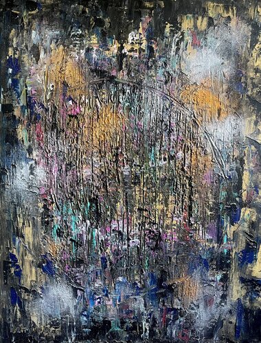 Genèse Noir par Herminio Carvalho, Peinture en vente sur Singulart