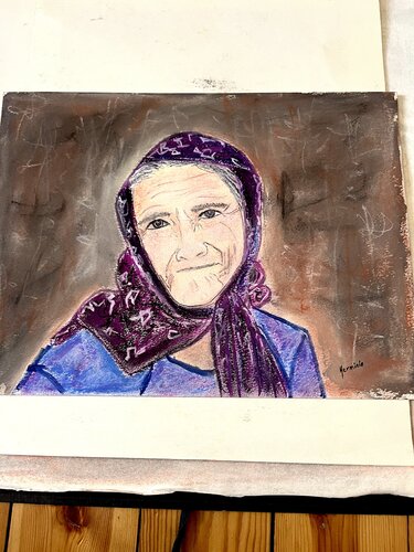 Portrait par Herminio Carvalho, Œuvre sur papier en vente sur Singulart