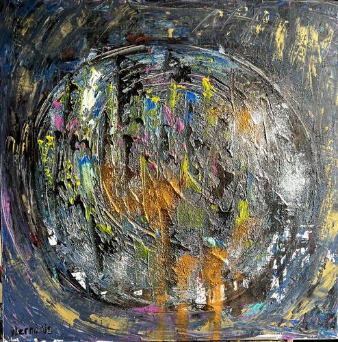 Le cœur du chaos van Herminio Carvalho, Schilderij te koop op Singulart