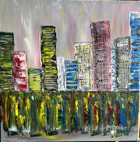 Skylines by Herminio Carvalho, 絵画 for Sale on Singulart