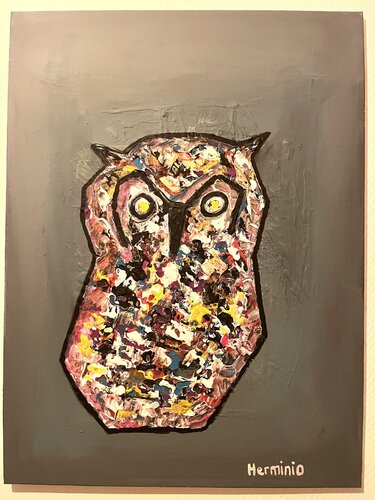 Hiboux by Herminio Carvalho, 絵画 for Sale on Singulart