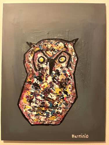 Hiboux by Herminio Carvalho, 絵画 for Sale on Singulart