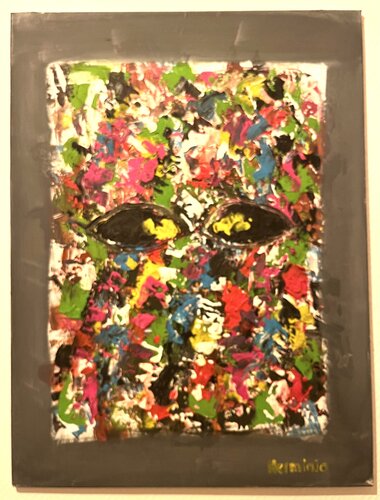 Le masque by Herminio Carvalho, Painting for Sale on Singulart