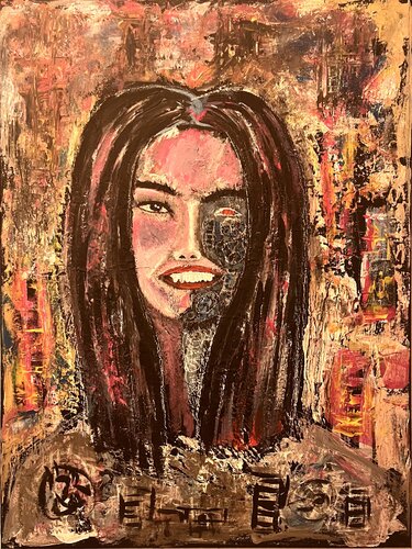 Portrait by Herminio Carvalho, Painting for Sale on Singulart