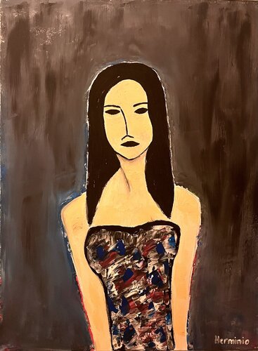 Portrait by Herminio Carvalho, Painting for Sale on Singulart