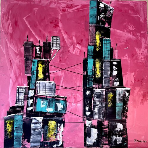 Structure du bout du Monde série III de Herminio Carvalho, Pintura a la venta en Singulart