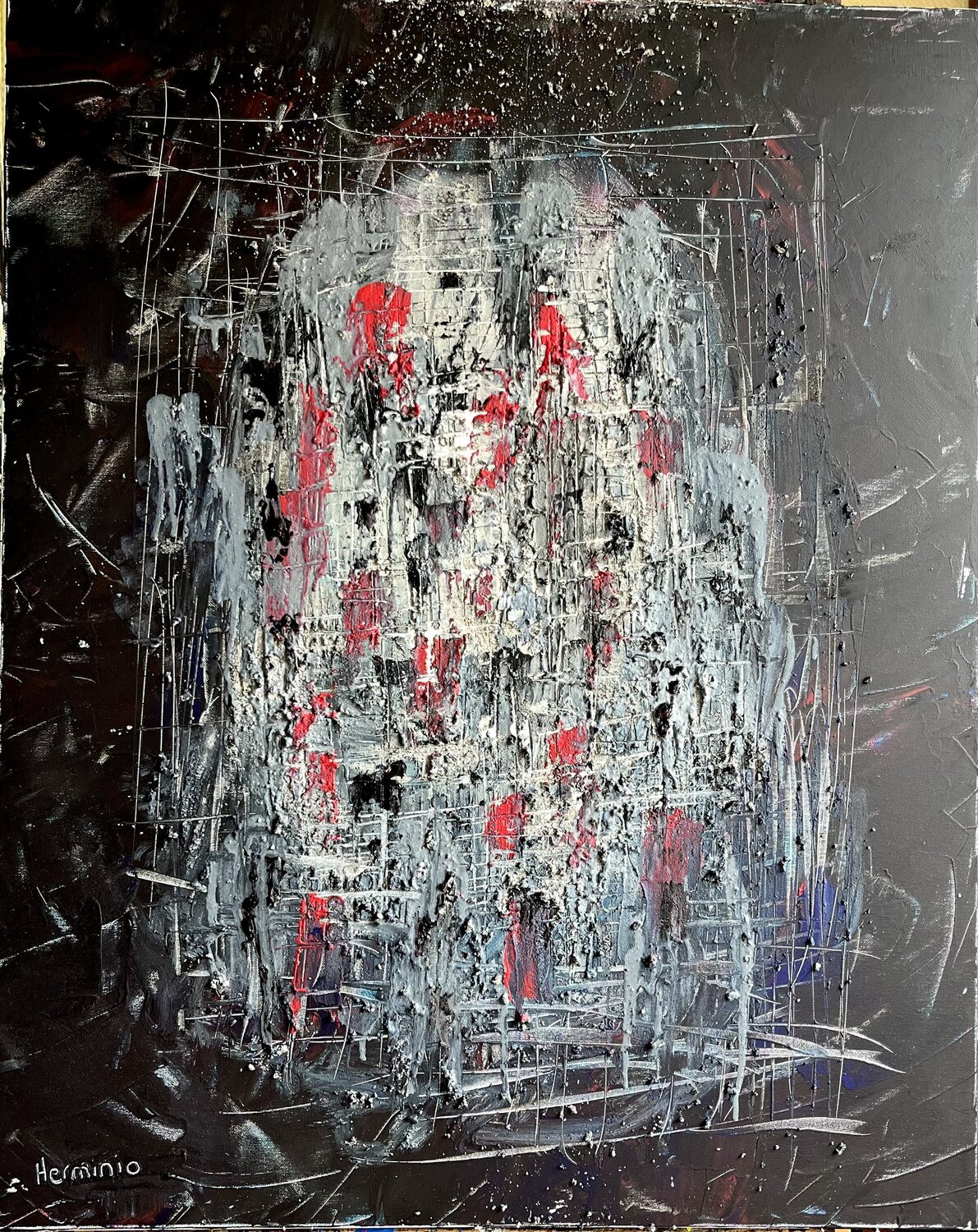 Fragments du silence Herminio Carvalho Original painting for sale