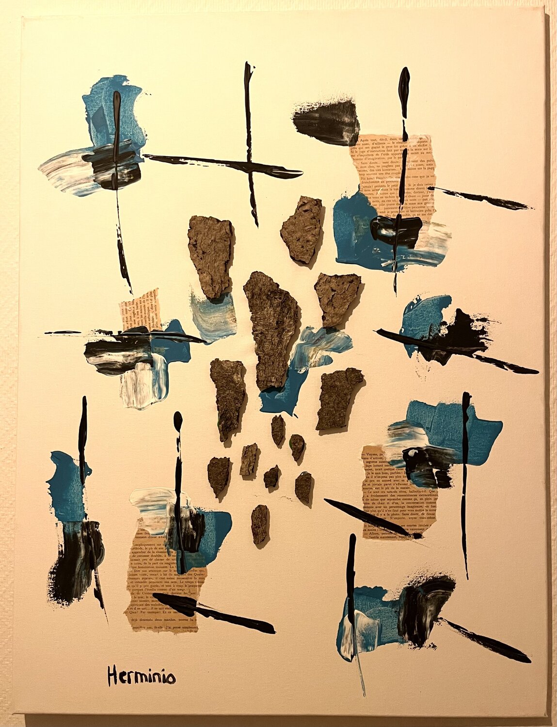 Composition Herminio Carvalho Origineel schilderij te koop