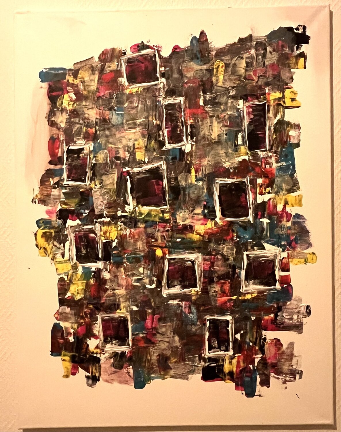 Composition Herminio Carvalho Original painting for sale