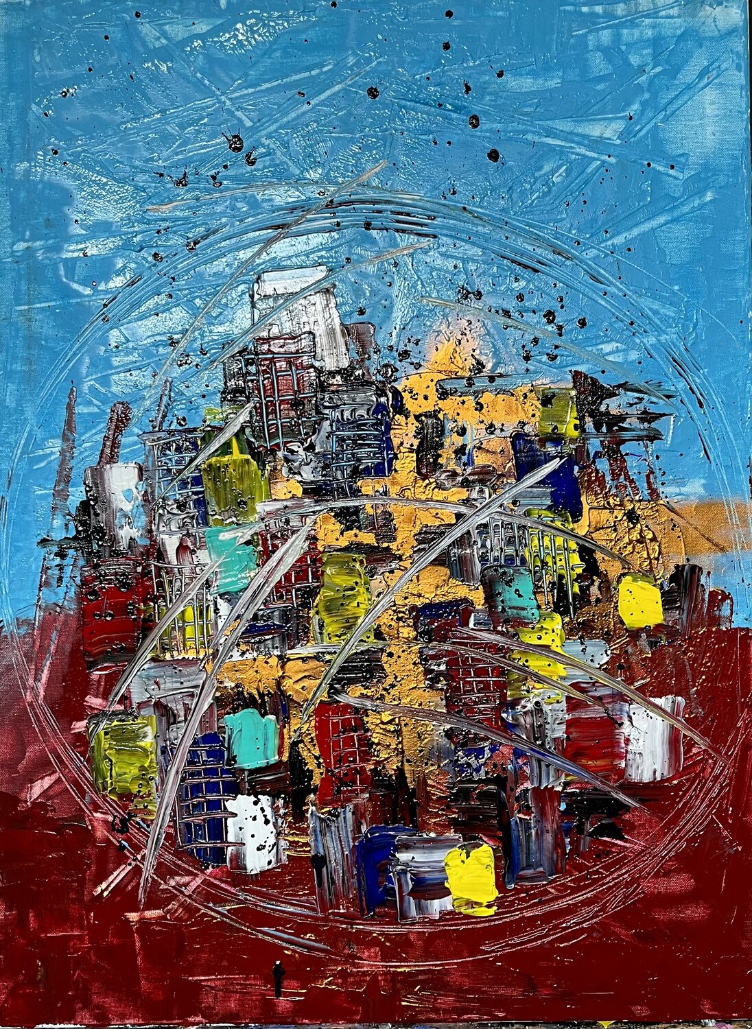 Trajectoire Nr3 Herminio Carvalho Peinture originale à vendre