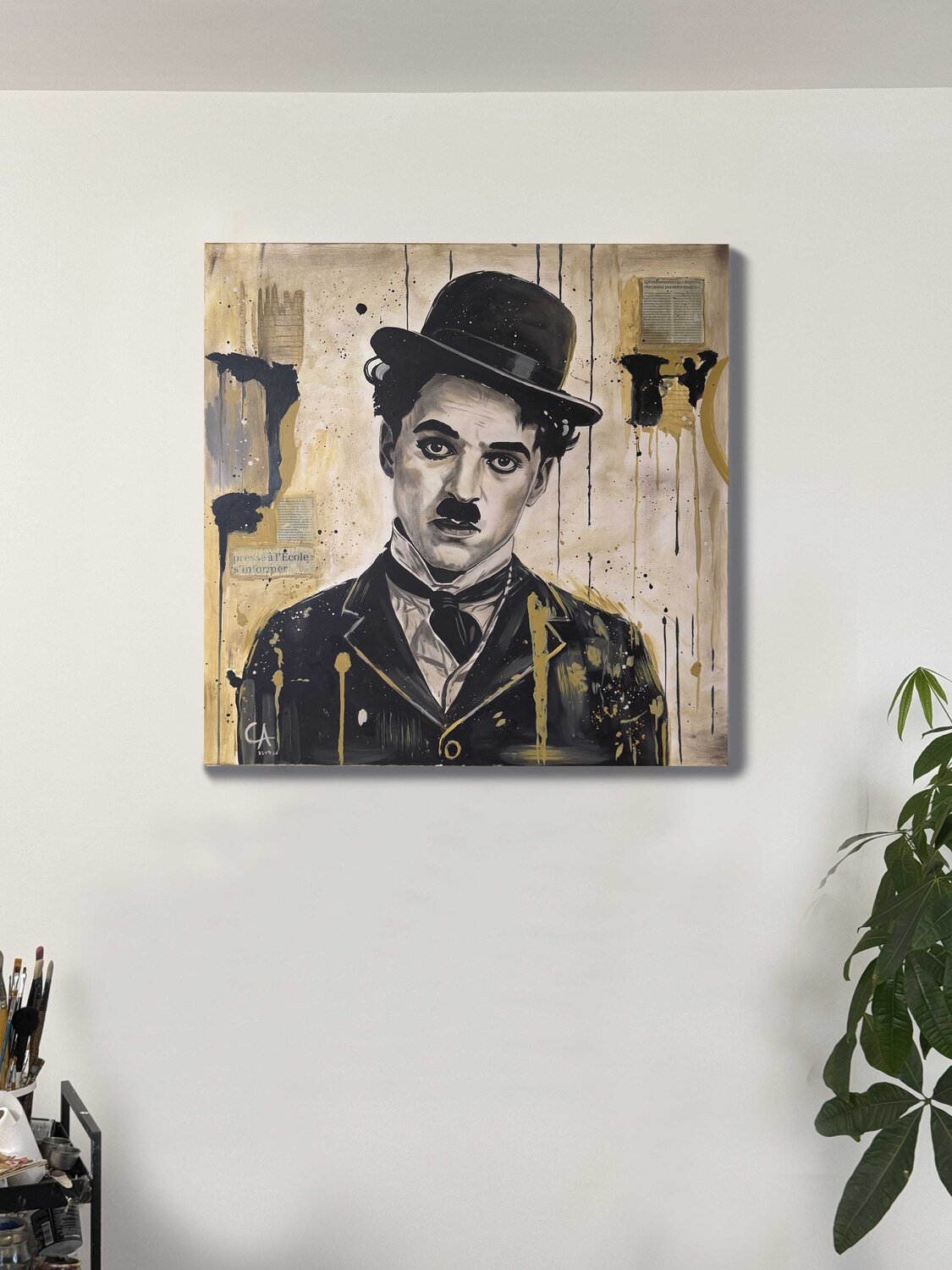 Chaplin Casto Albarracin Martinez Original painting for sale