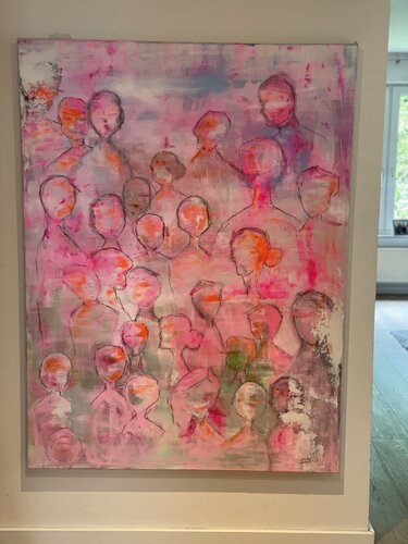 Friends by Ilse Binon, Painting for Sale on Singulart