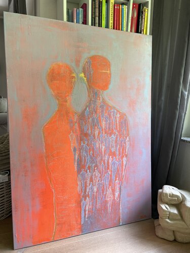 Connection against all odds by Ilse Binon, Painting for Sale on Singulart