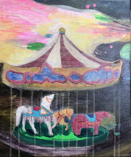 The Carousel of Night von Susanna Sääskilahti, Malerei kaufen auf Singulart