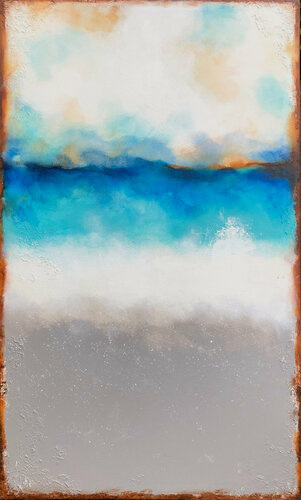 earthtones in blues by Dee Brown Artworks, Painting for Sale on Singulart