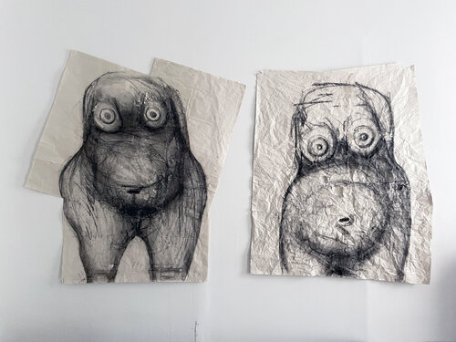 lelo' koteret – pair by M Kennedy Volcofsky, Work on Paper for Sale on Singulart