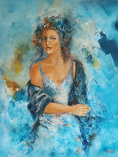 REVE EN BLEU by Béatrice Desprat, Painting for Sale on Singulart