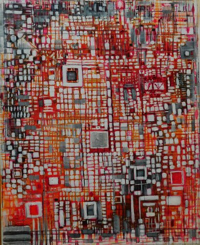 Gridopolis by Nalan McCandless, Painting for Sale on Singulart