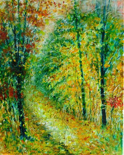 Forest Trail by Nalan McCandless, Painting for Sale on Singulart