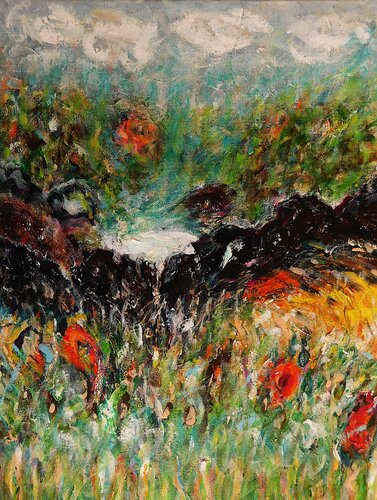 Summer in the Valley by Nalan McCandless, 絵画 for Sale on Singulart
