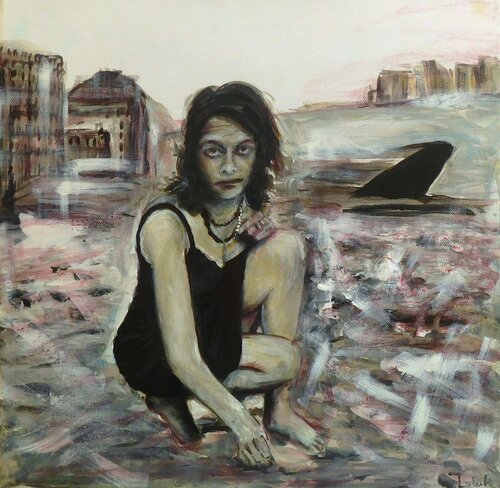 Woman by the Thames von Nalan McCandless, Malerei kaufen auf Singulart