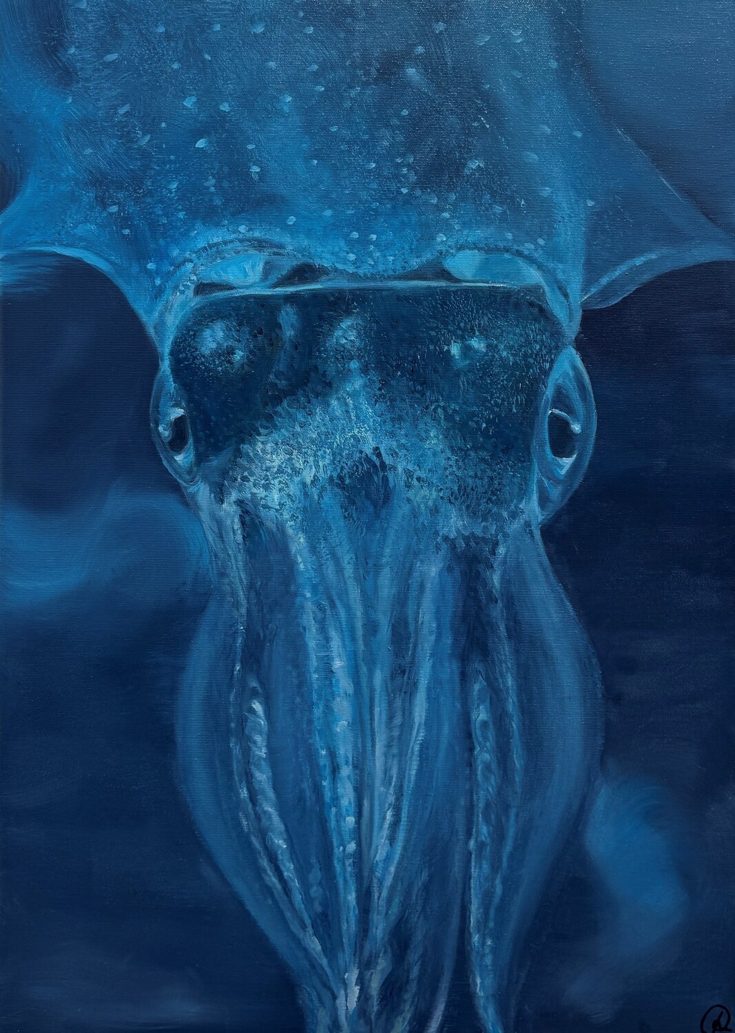 Glowing Dominika Brejchová Original painting for sale