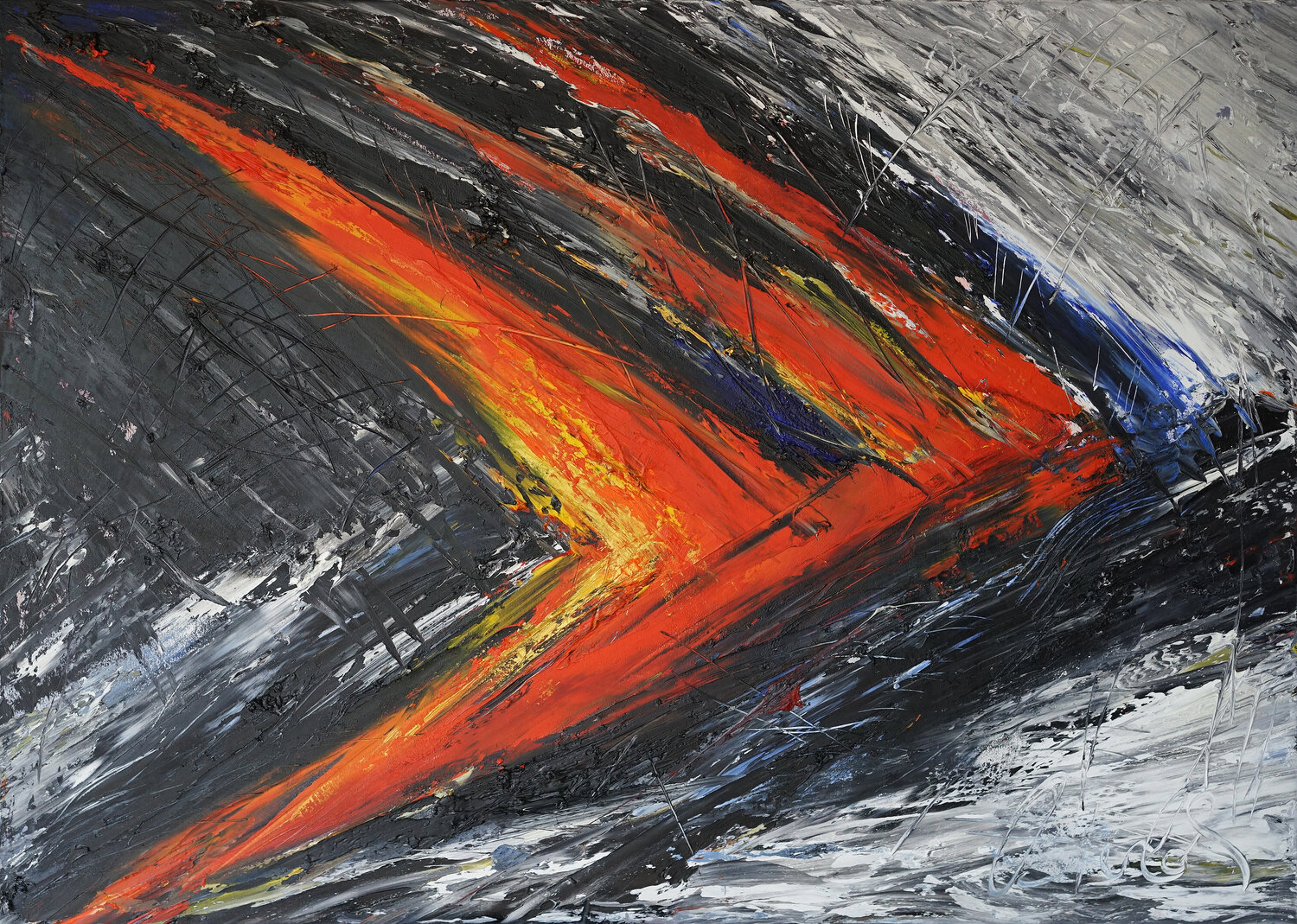 Counterstrike Dierk Osterloh Original painting for sale