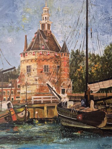 Poort van Hoorn by Jan Woning, Painting for Sale on Singulart