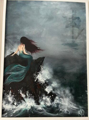 Mystic Mermaid de Nesma BENZEKRI, Pintura a la venta en Singulart