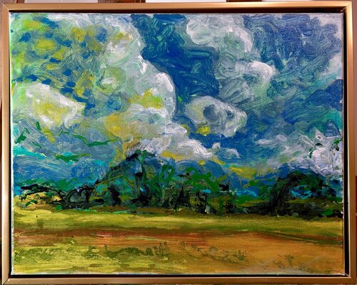Evening Field by Mitchell Rodbell, 絵画 for Sale on Singulart